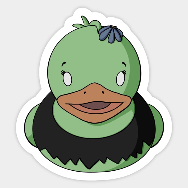 Zombie Rubber Duck Sticker by Alisha Ober Designs